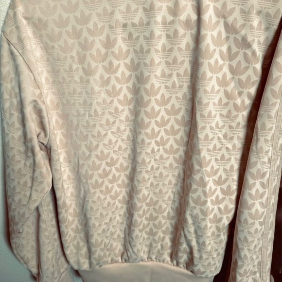 adidas Firebird Track Top Monogram Logo Off White Jacket Men - Picture 4 of 6